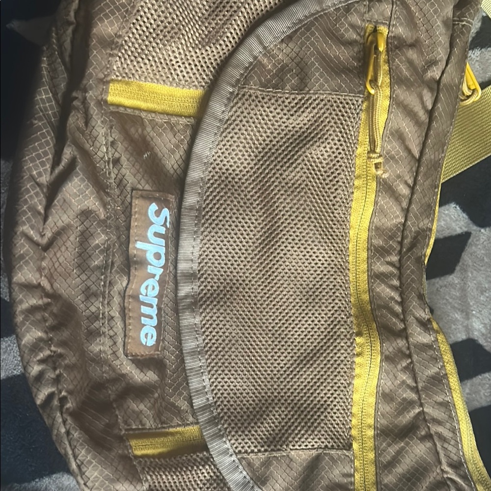 Supreme Belt Bag Brown Yellow Durable Design
